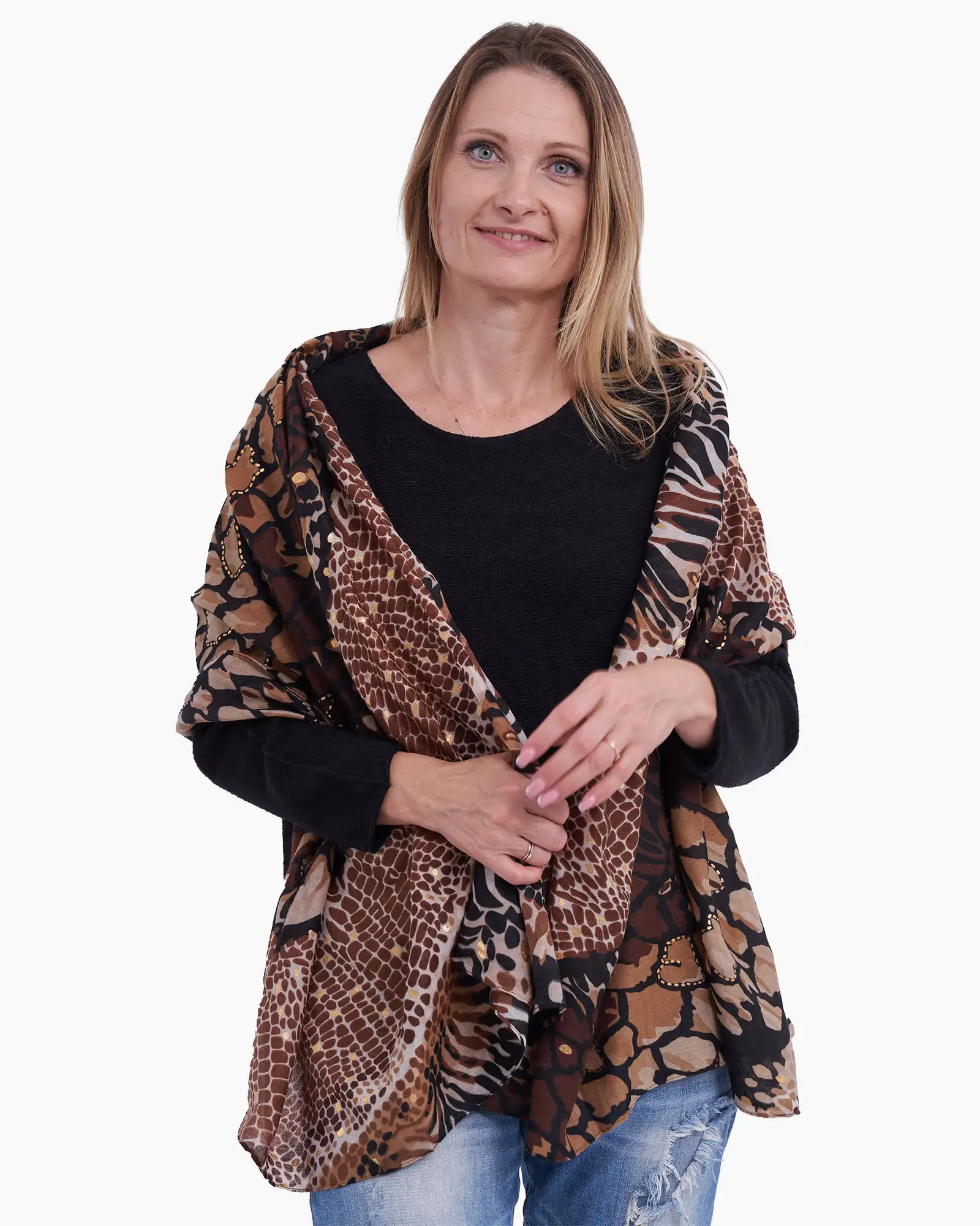 Eșarfă vâscoză Magdy Sora No Kawa maro [2]