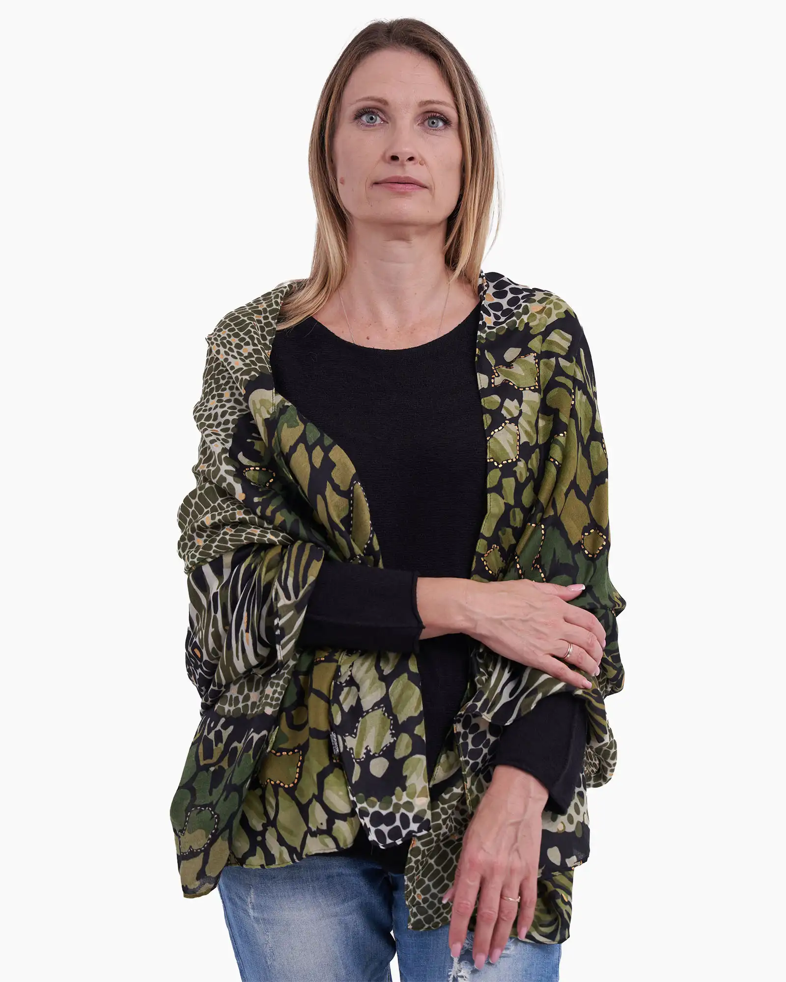 Eșarfă Vascoză Magdy Sora No Kawa verde [2]