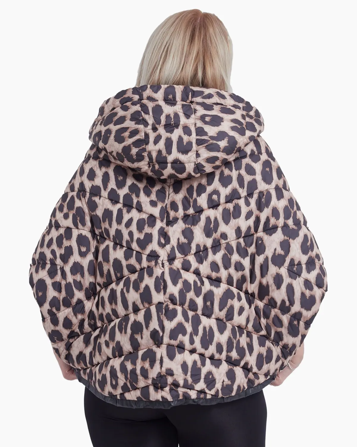 Geaca neagra cu doua fete animal print [3]