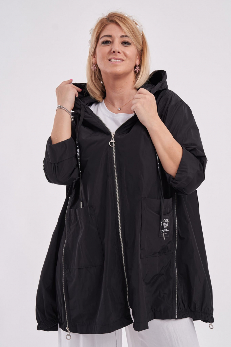 Jacheta impermeabila neagra [2]