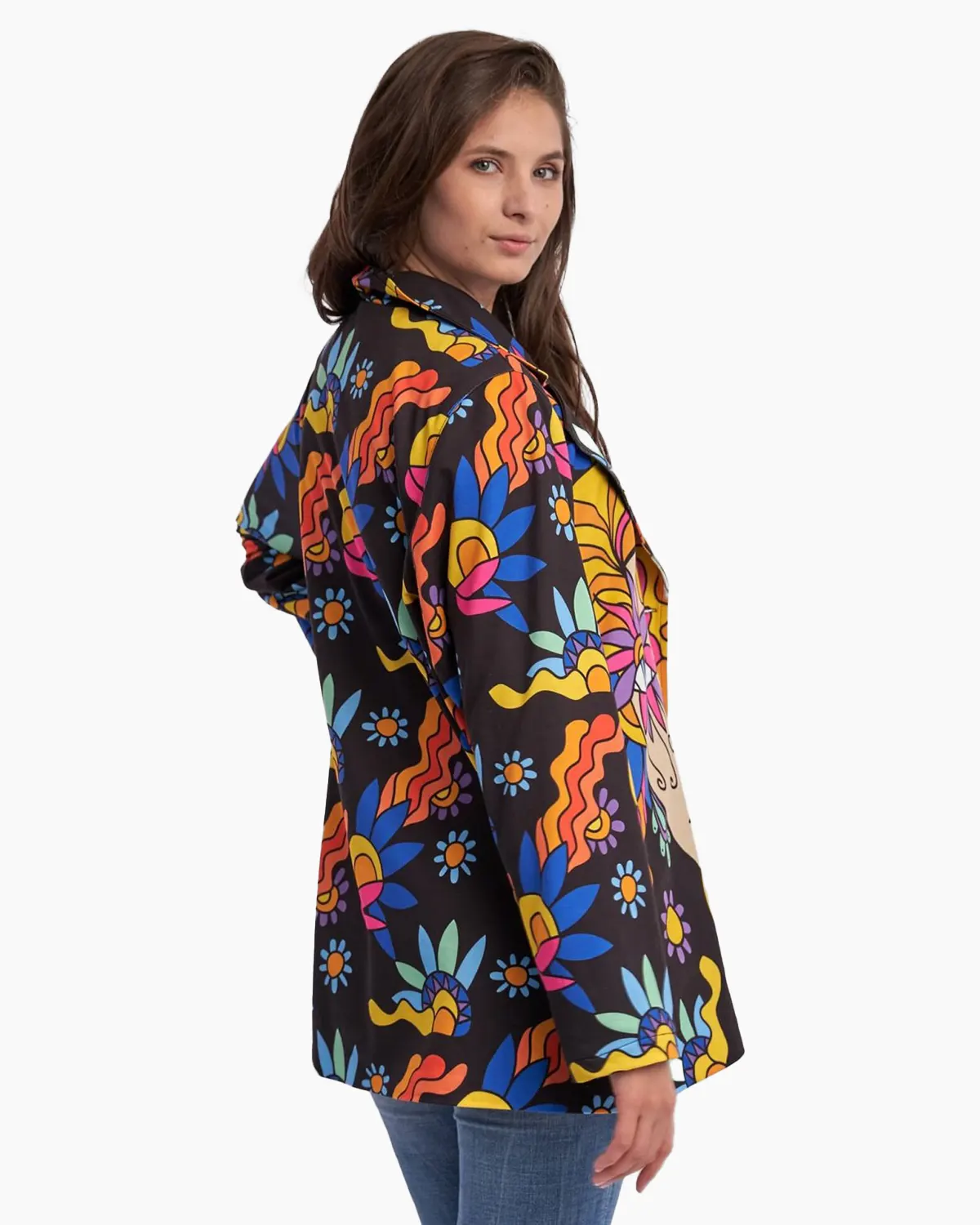Jacheta multicolora pe fond negru [2]