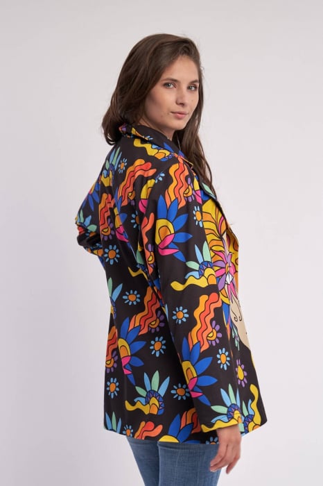 Jacheta multicolora pe fond negru [2]