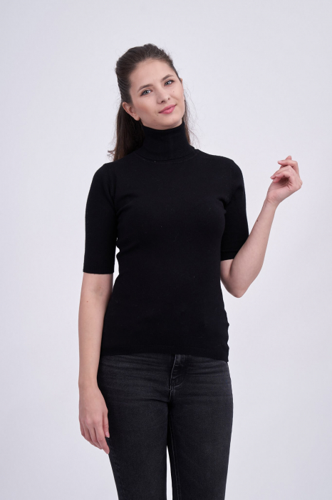 Maleta cu guler inalt, neagra [2]