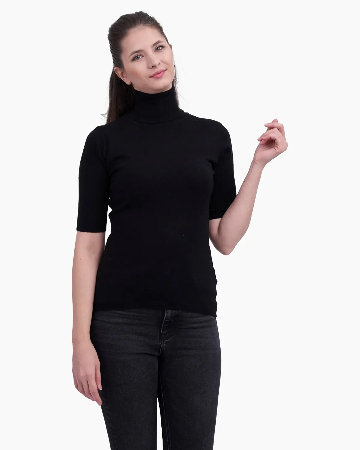 Maleta cu guler inalt, neagra [2]