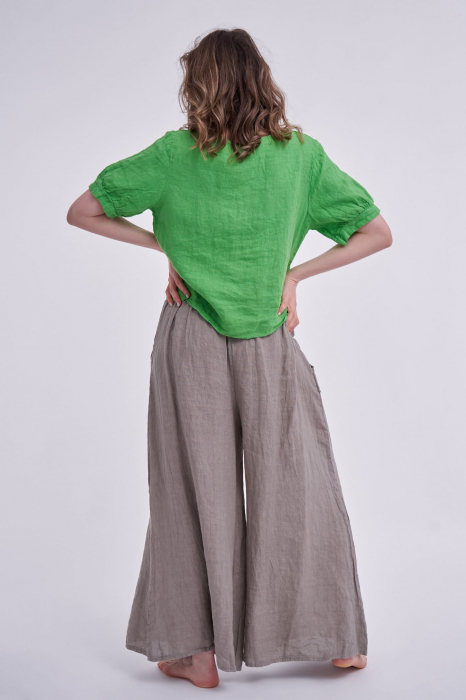 Pantalon tip fusta, din in, fango [2]