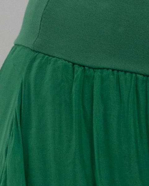 Pantaloni petrecuti din matase verde [2]
