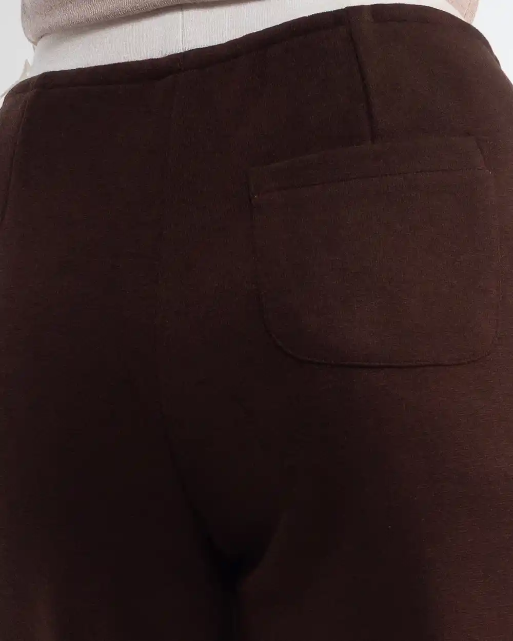 Pantaloni sport urbani lungi din vâscoză maro [4]