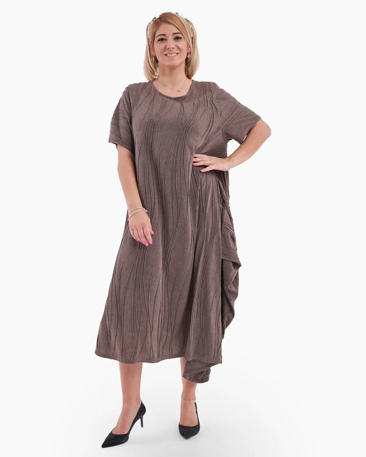 Rochie asimetrica accesorizata creativ [2]