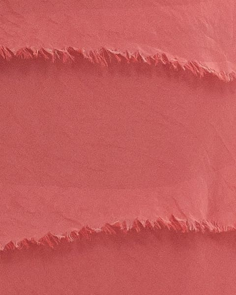 Rochie matase coral cu volane si un overlay elegant [2]