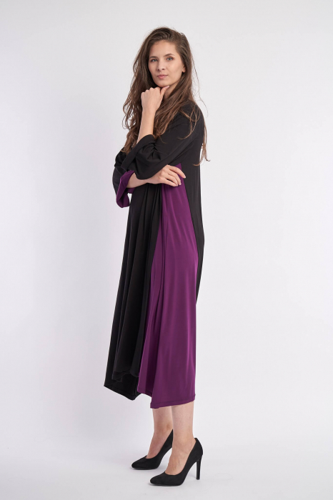 Rochie neagra  cu clin mov [2]