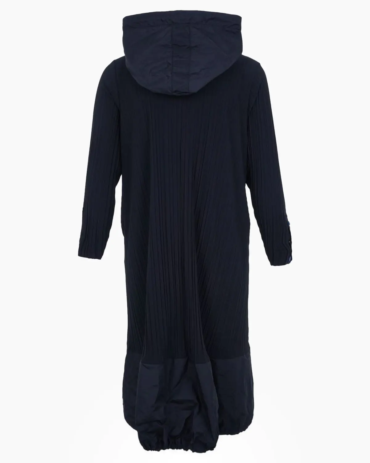 Rochie neagra plisata cu gluga [4]