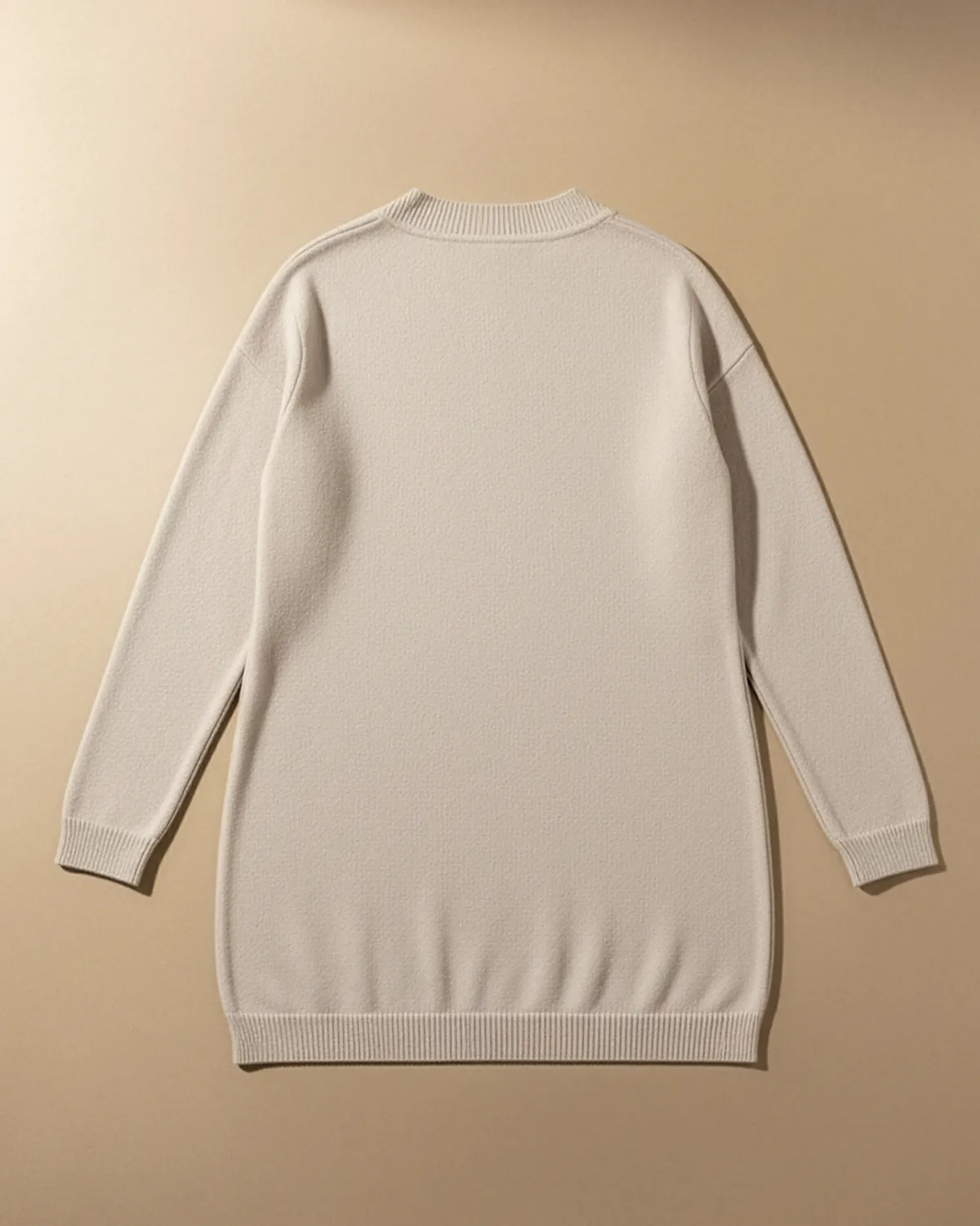 Rochie Tricotată V Neck Din Vâscoză și Elastan [2]