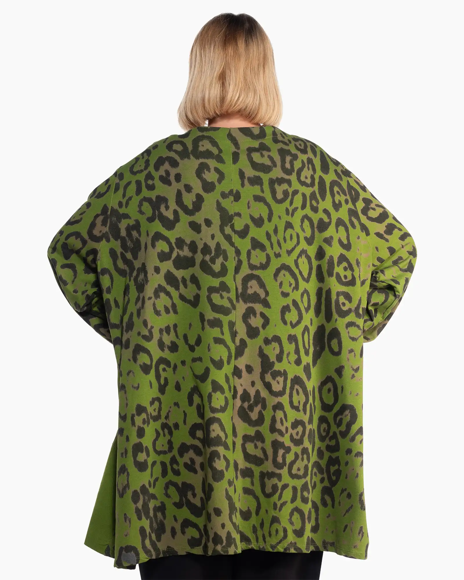 Bluză supradimensionată vernil cu imprimeu animal print [1]