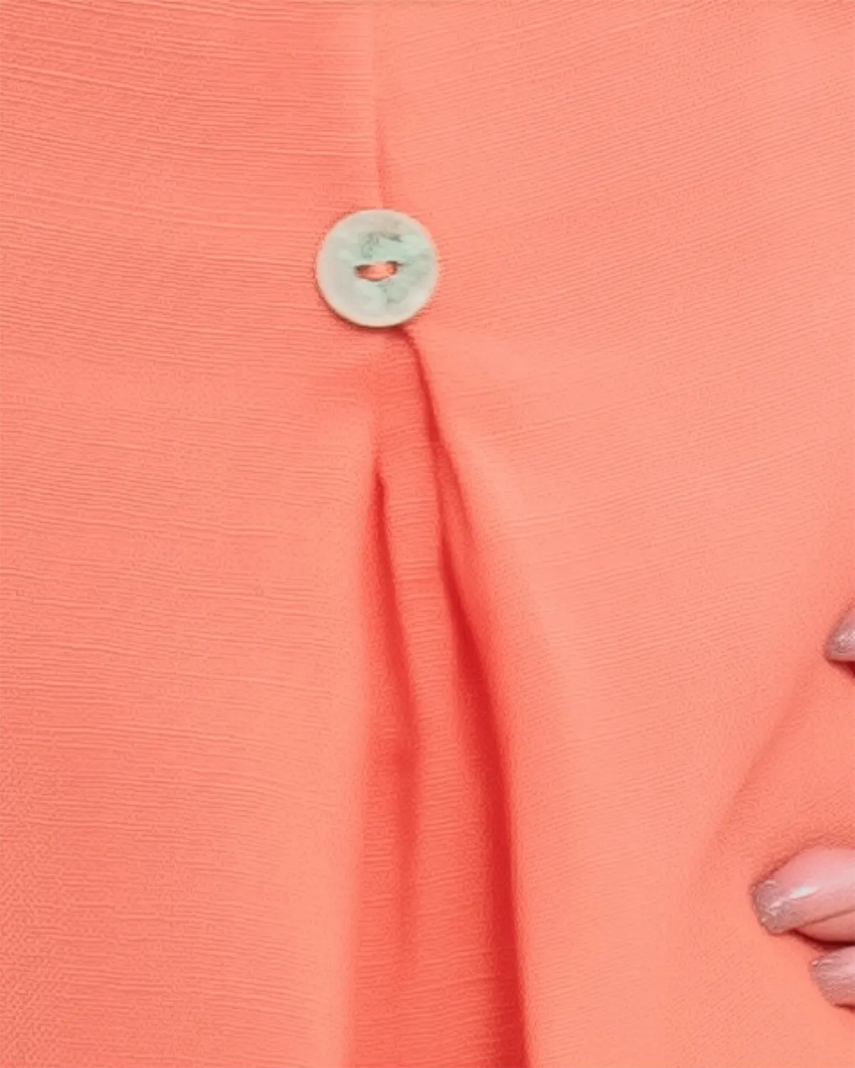 Bluza versatila roz piersica din in cu croi drept [3]