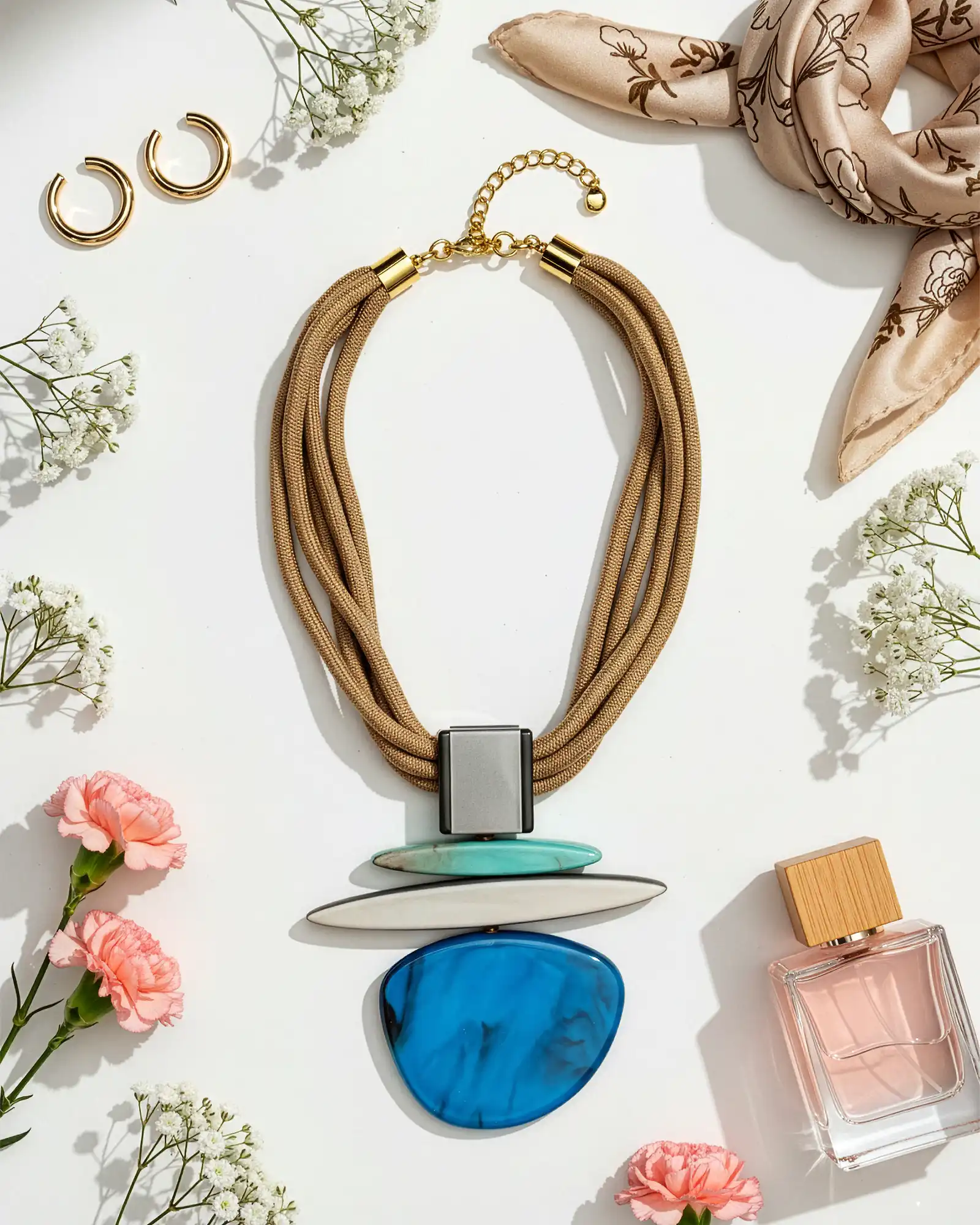 Colier Magdy Aria di Capri albastru