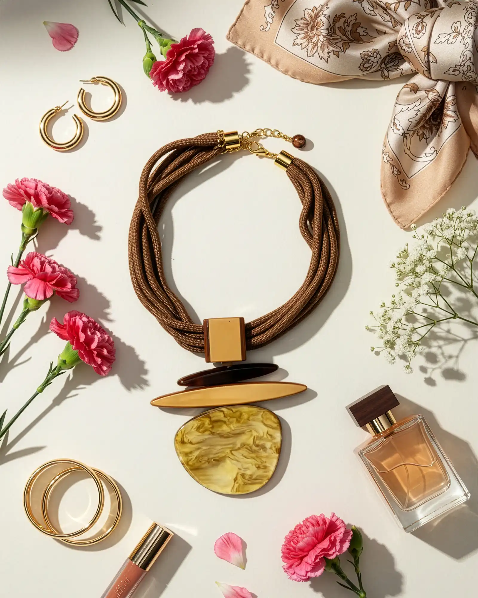 Accesorii fashion pentru femei - Colier Magdy Aria di Capri maro