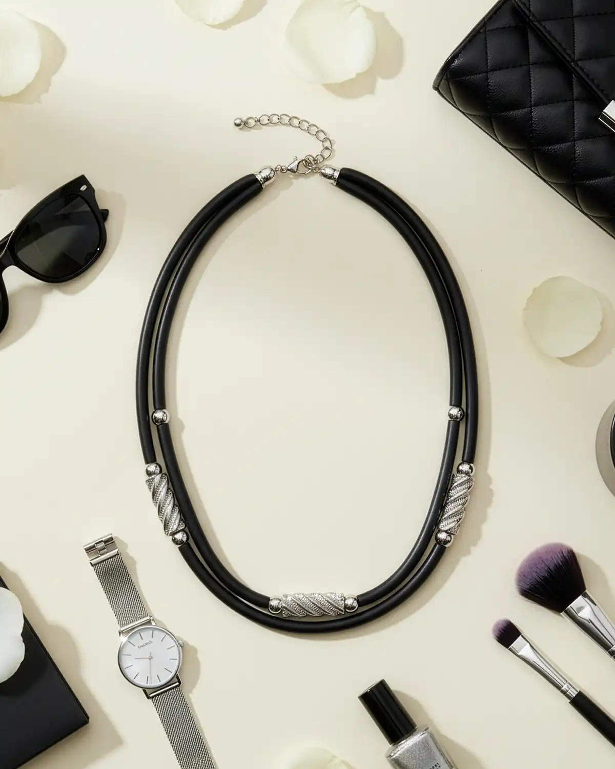 Accesorii fashion pentru femei - Colier Magdy Aria di Notte negru