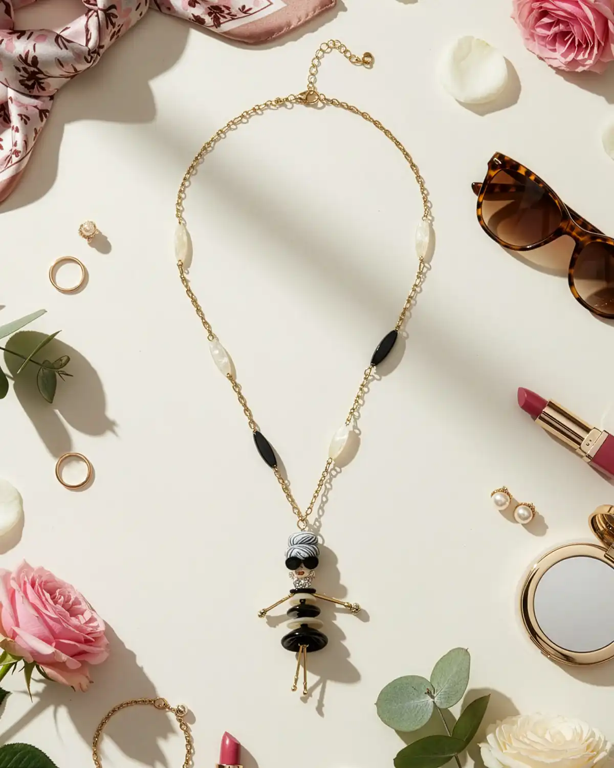 Accesorii fashion pentru femei - Colier Magdy Azzam Éclat negru