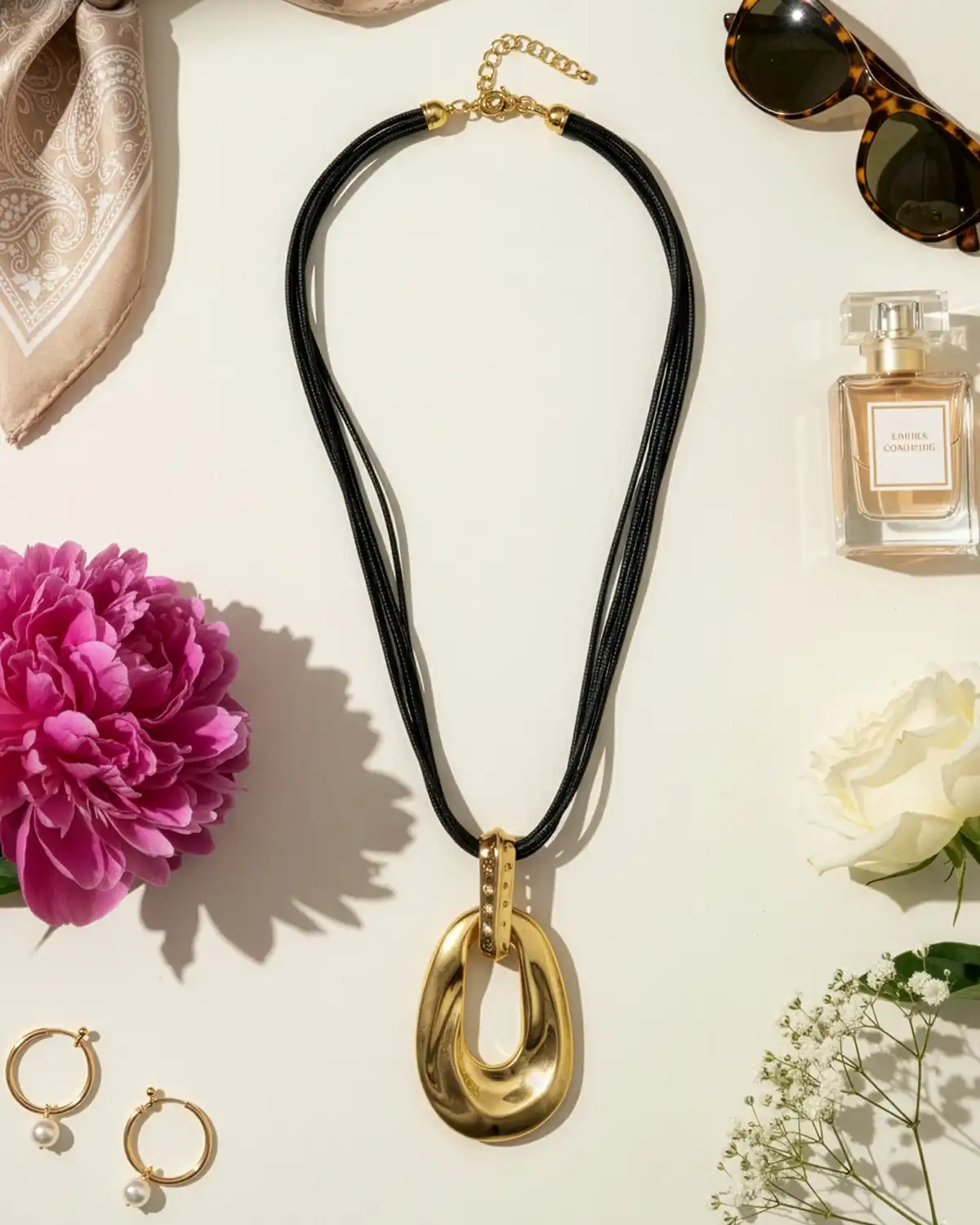 Accesorii fashion pentru femei - Colier Magdy Cala di Volpe auriu