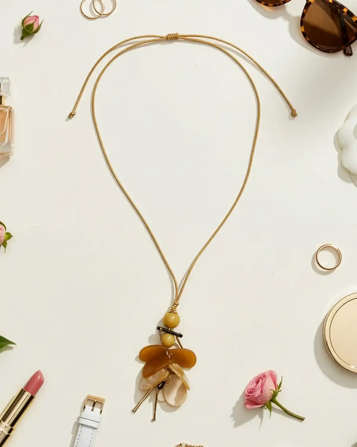 Accesorii fashion pentru femei - Colier Magdy Courchevel maro