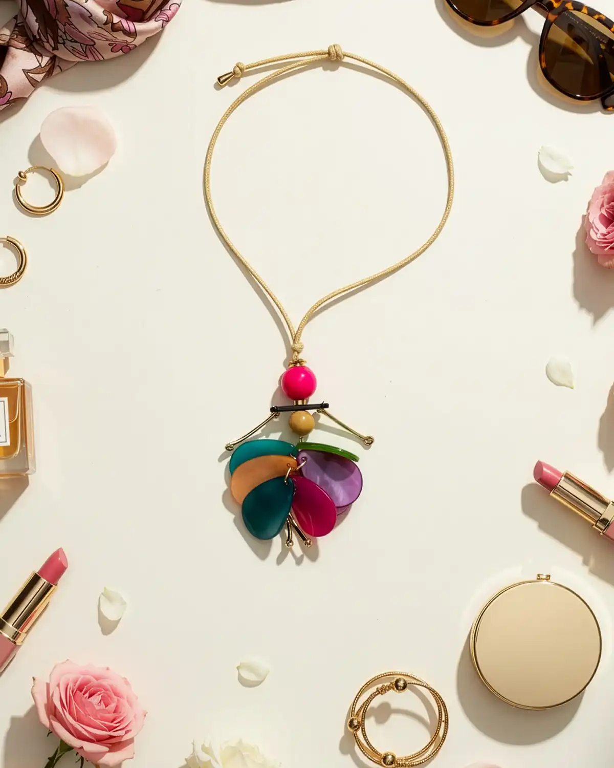 Accesorii fashion pentru femei - Colier Magdy Courchevel multicolor