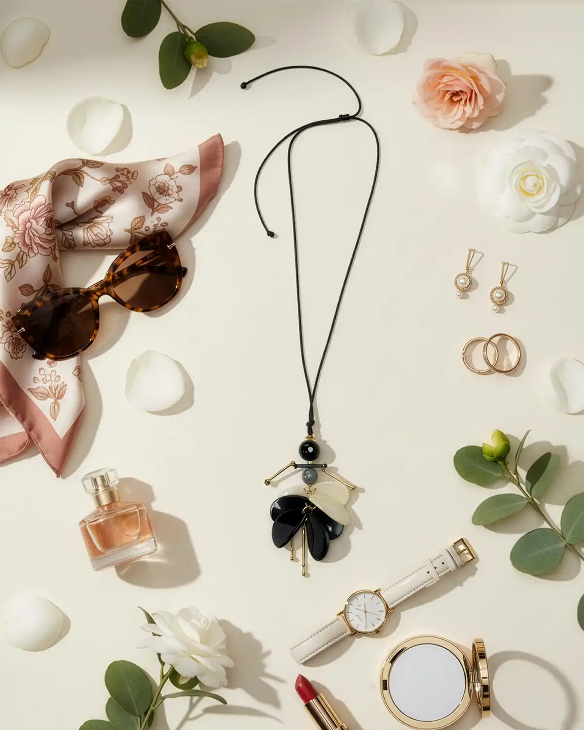 Accesorii fashion pentru femei - Colier Magdy Courchevel negru