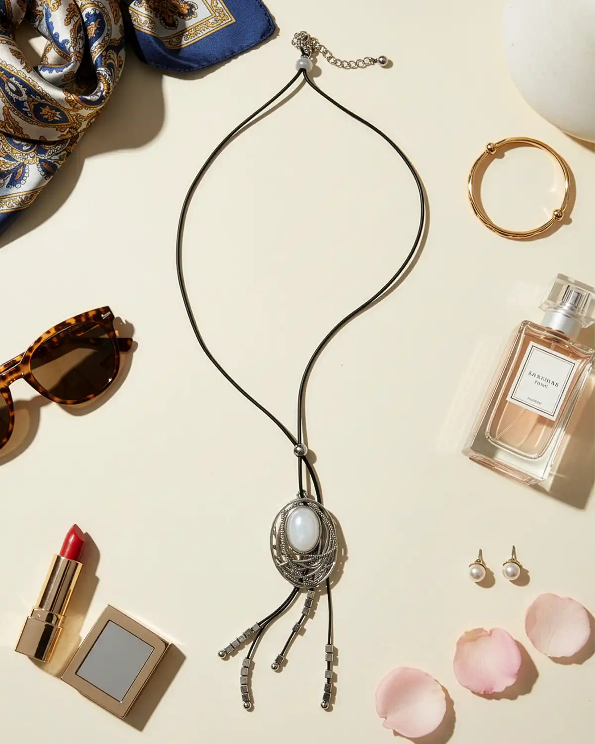 Produse noi - Colier Magdy Dilbar Éclat argintiu