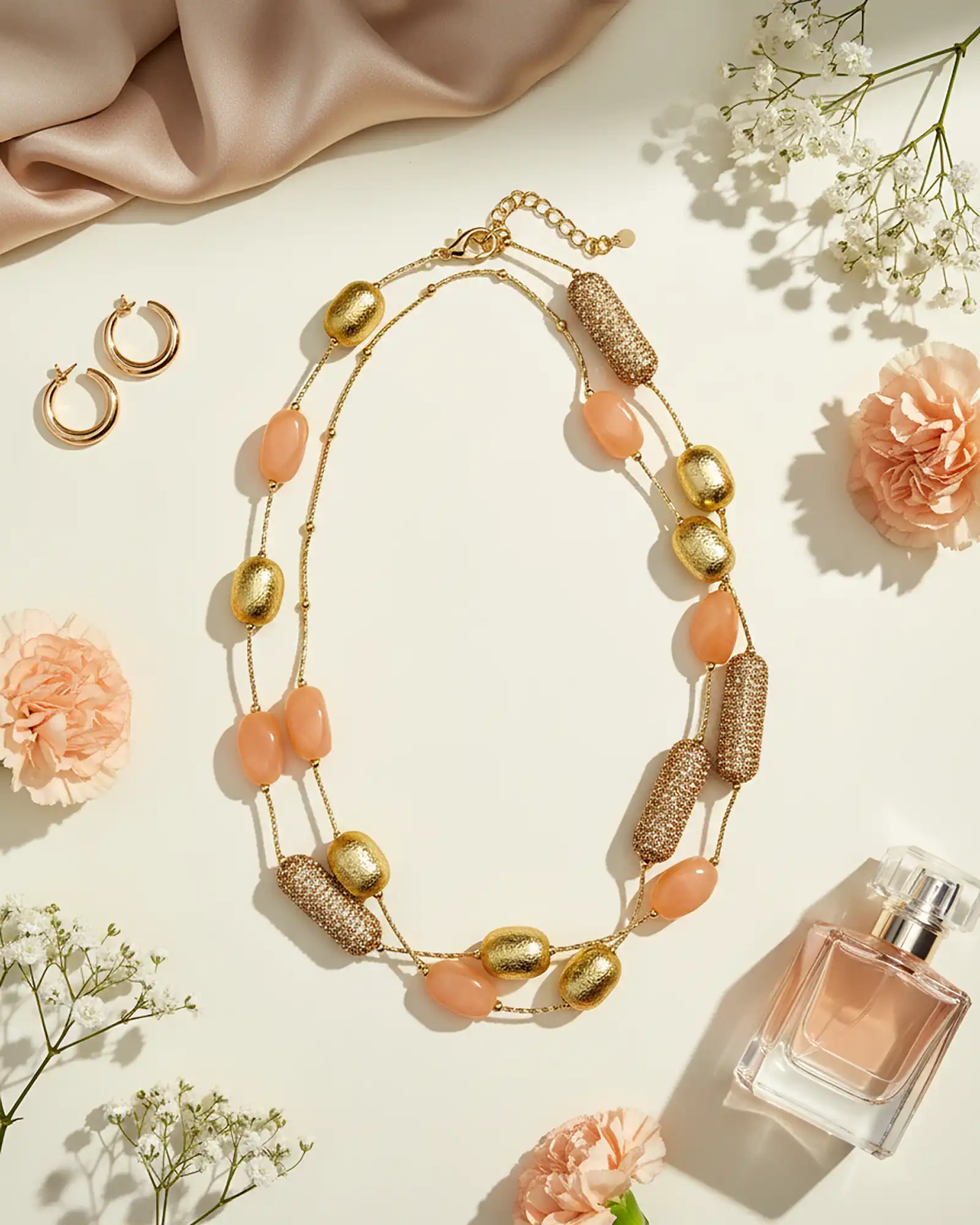 Accesorii fashion pentru femei - Colier Magdy Elara Vian bej