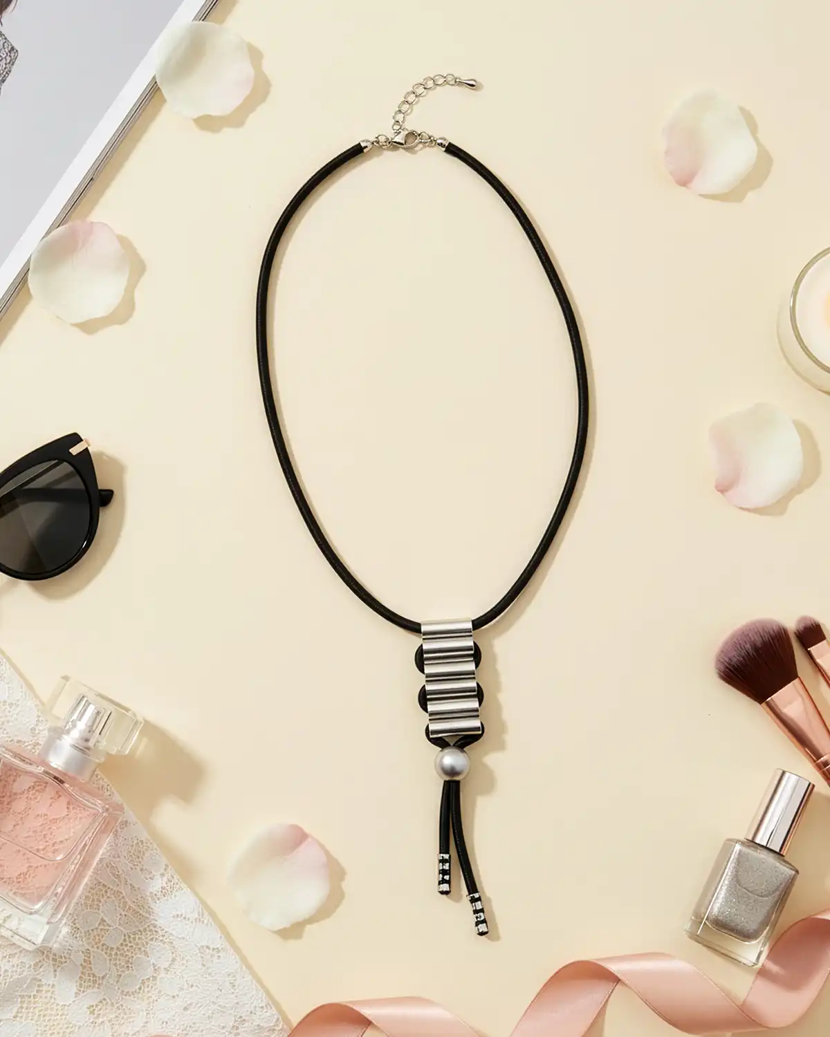 Produse noi - Colier Magdy Isadora argintiu