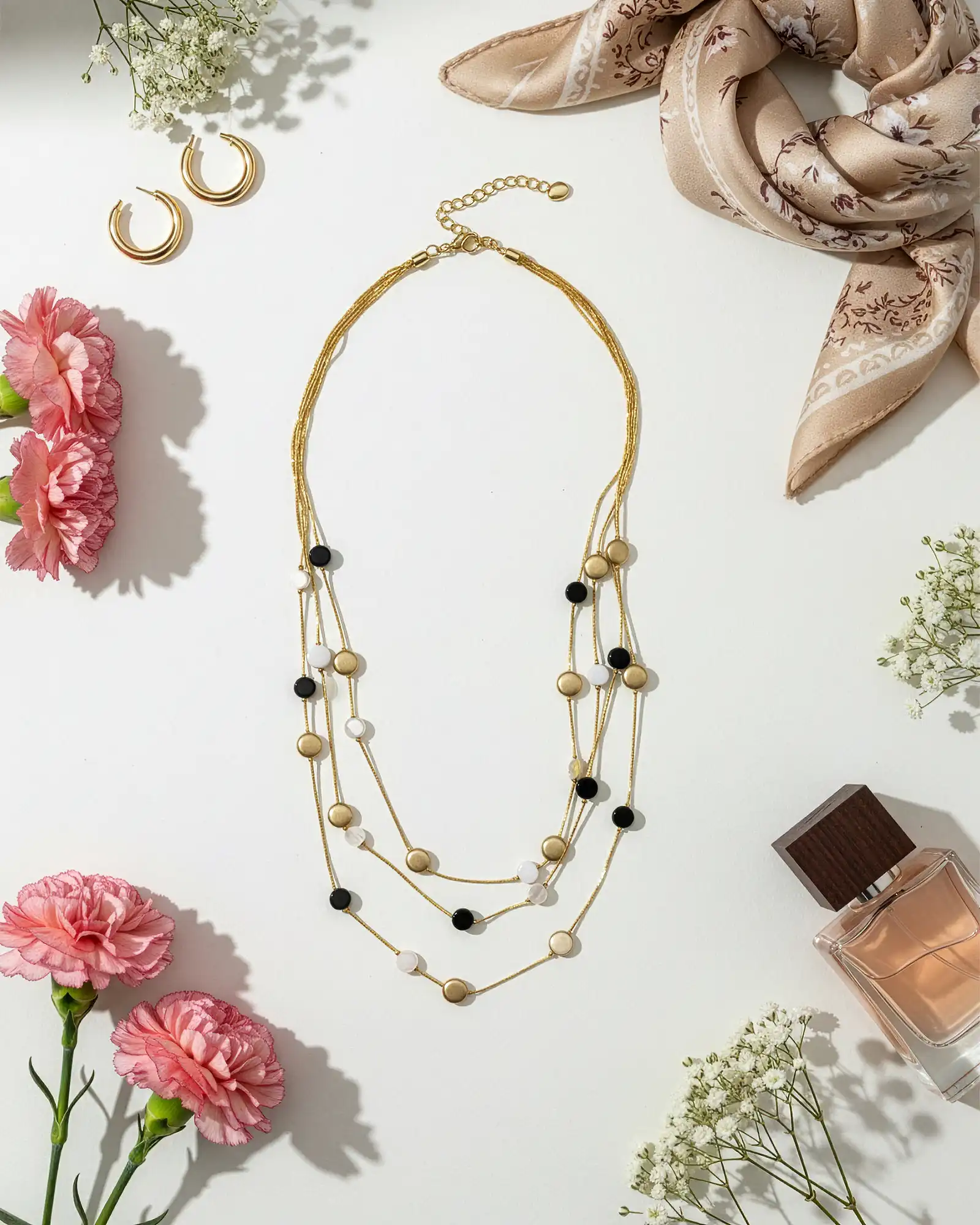 Accesorii fashion pentru femei - Colier Magdy Kalea Nani auriu