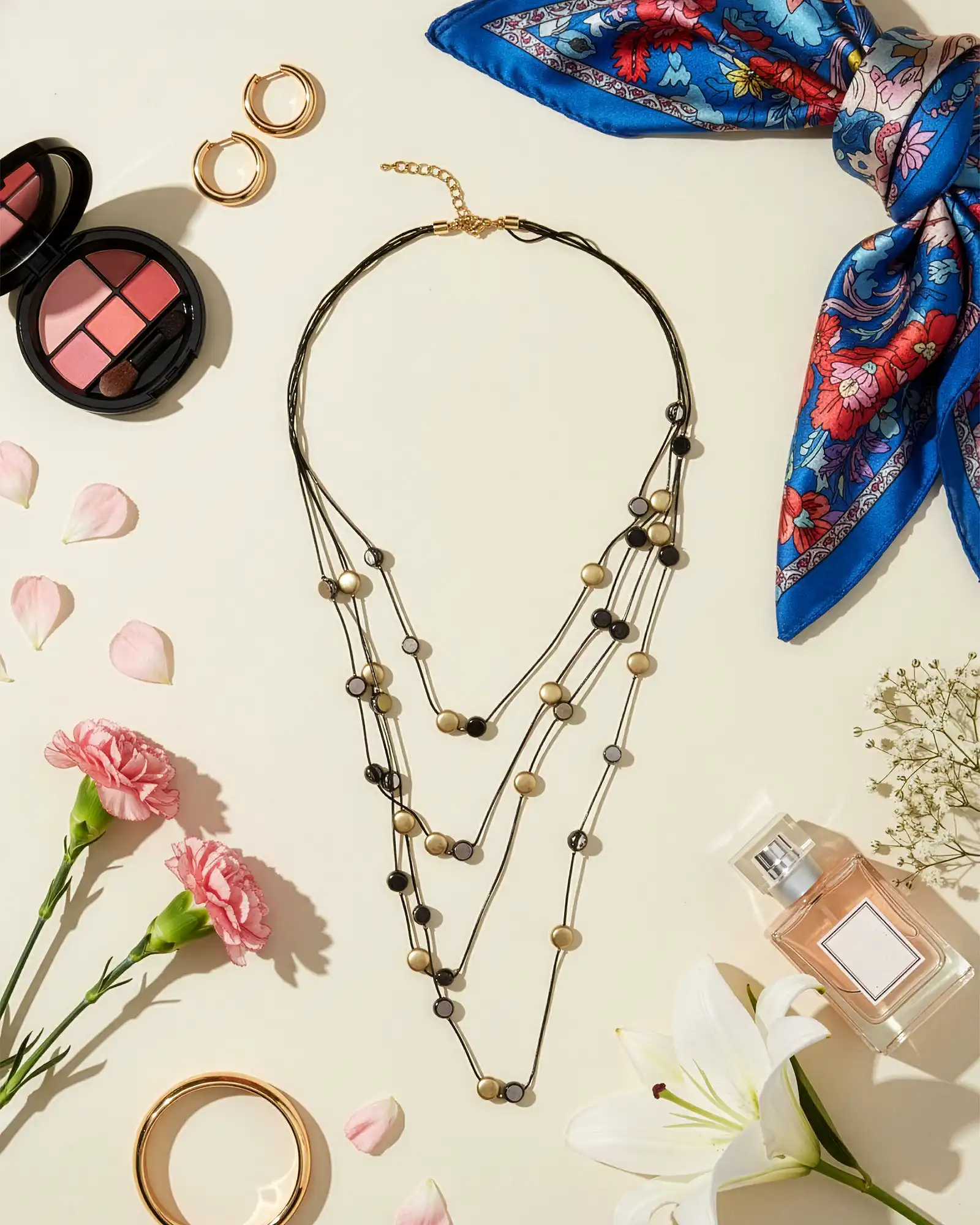 Accesorii fashion pentru femei - Colier Magdy Kalea Nani negru