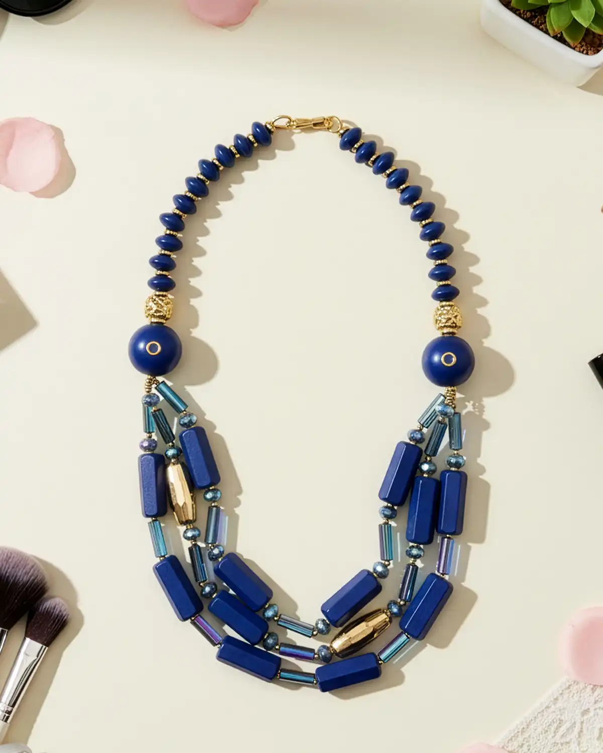 Produse noi - Colier Magdy Kalliope albastru