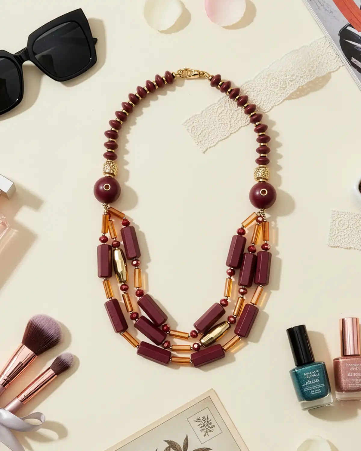 Produse noi - Colier Magdy Kalliope mov