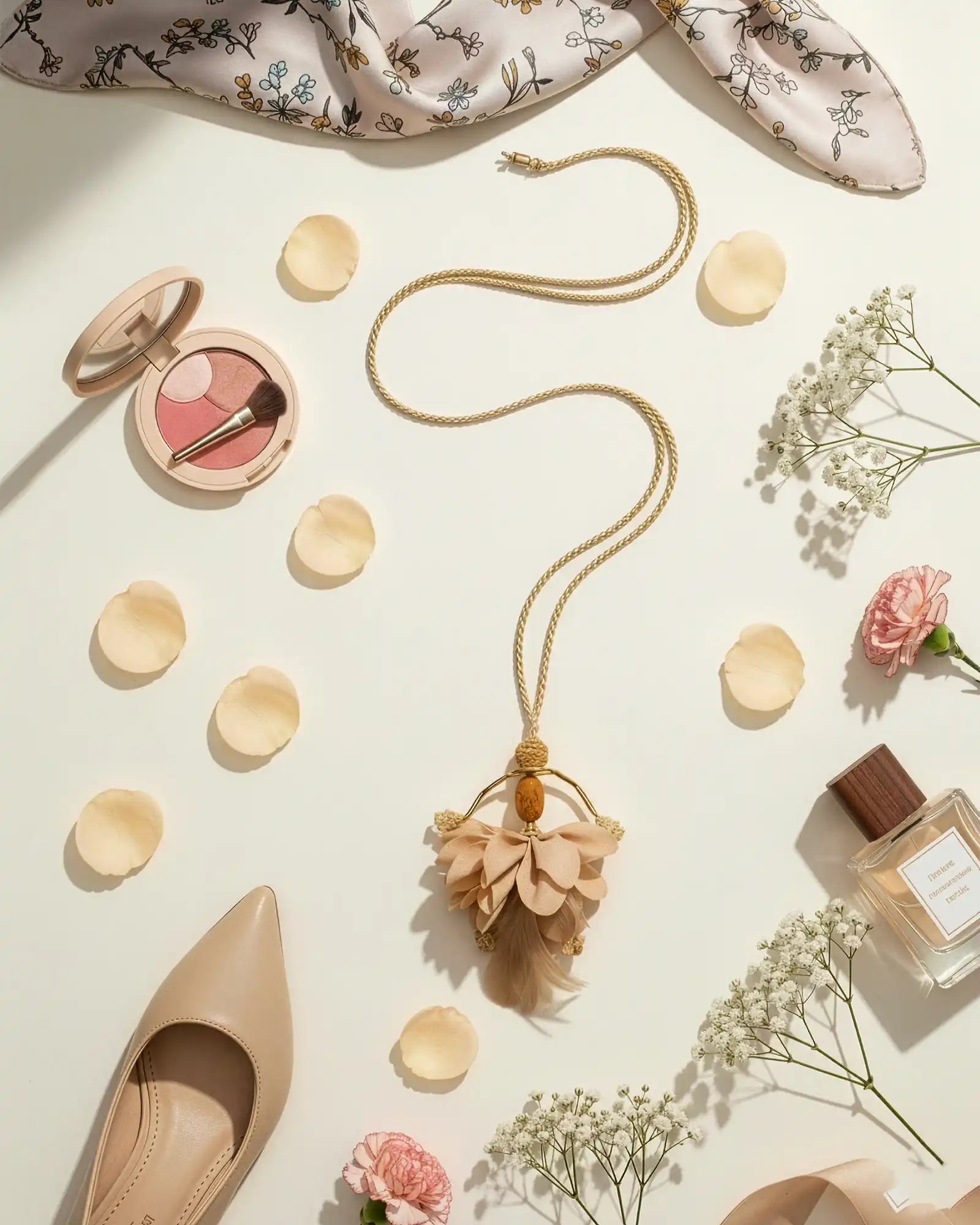 Accesorii fashion pentru femei - Colier Magdy Miyabi roz