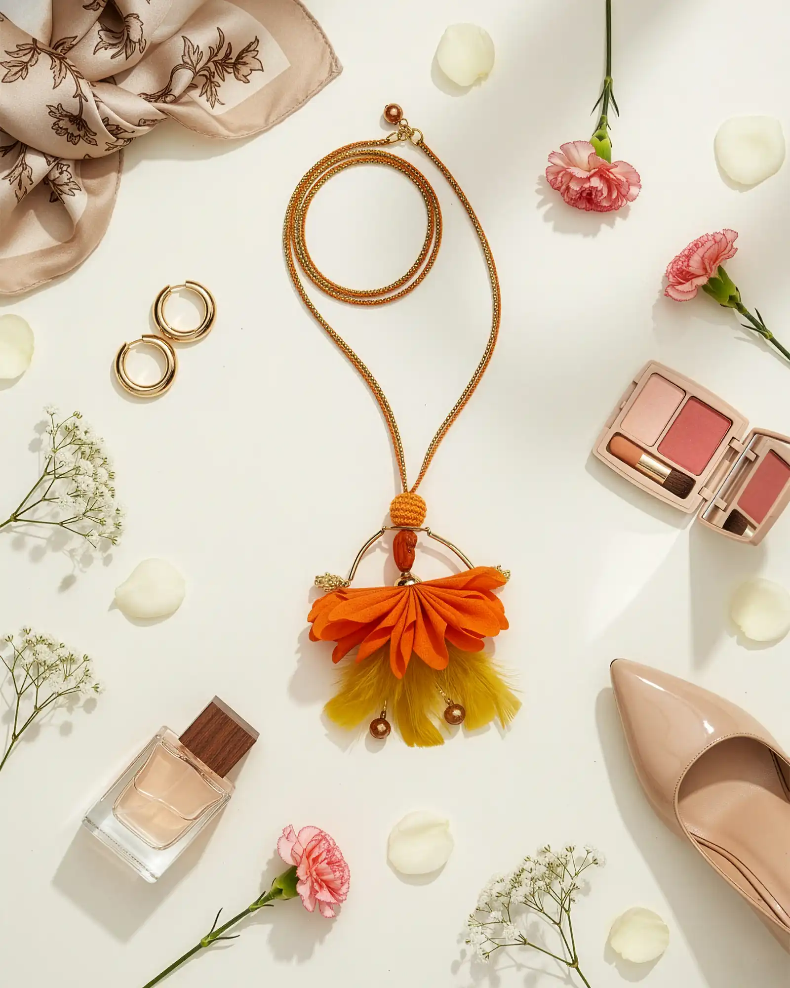 Accesorii fashion pentru femei - Colier Magdy Miyabi roz