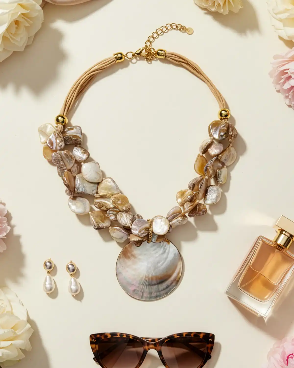 Accesorii fashion pentru femei - Colier Magdy Monaco auriu