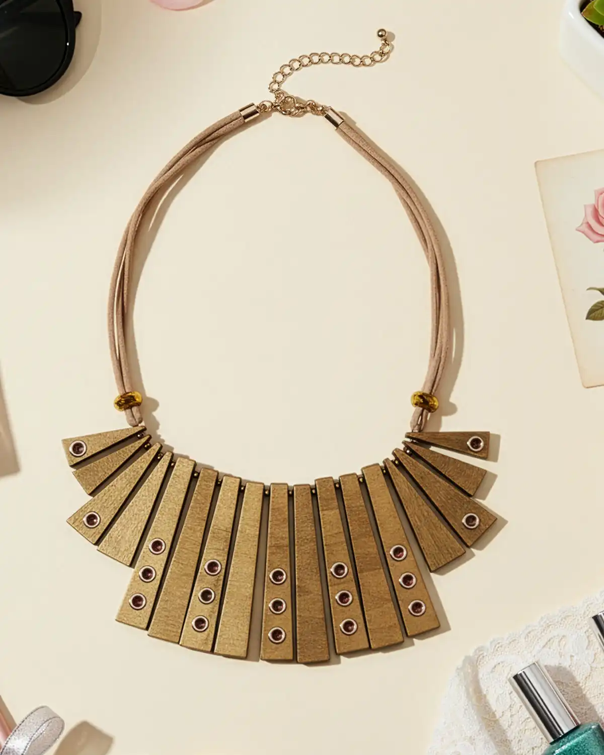 Accesorii fashion pentru femei - Colier Magdy Nebbia Veneziana cappuccino