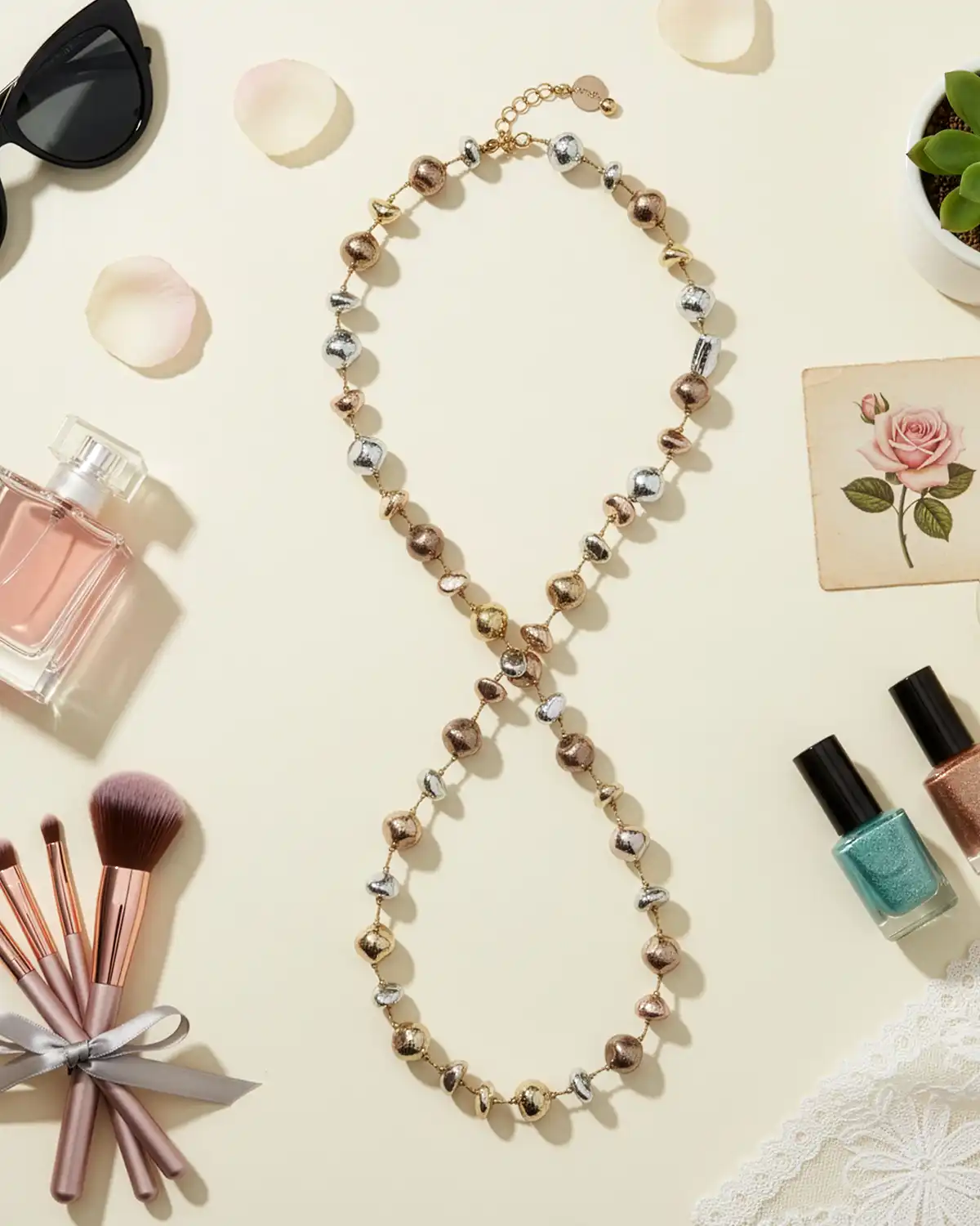 Produse noi - Colier Magdy Rubí auriu