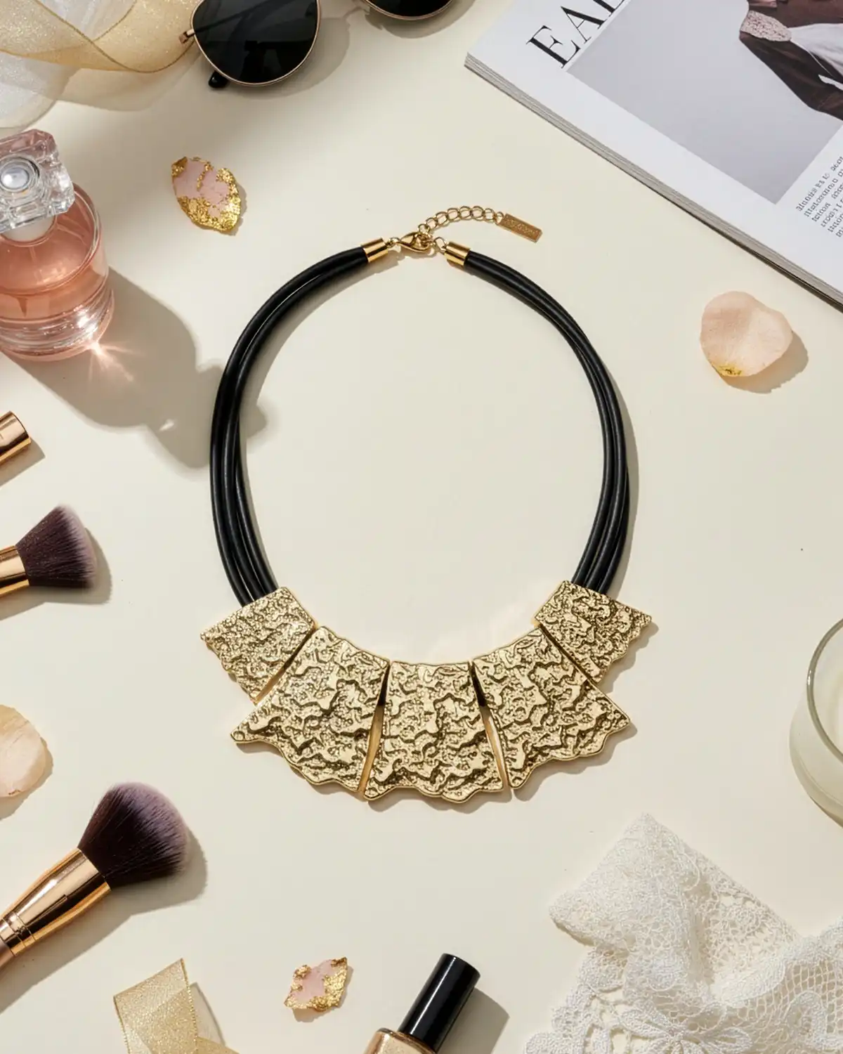 Accesorii fashion pentru femei - Colier Magdy Seraphina auriu