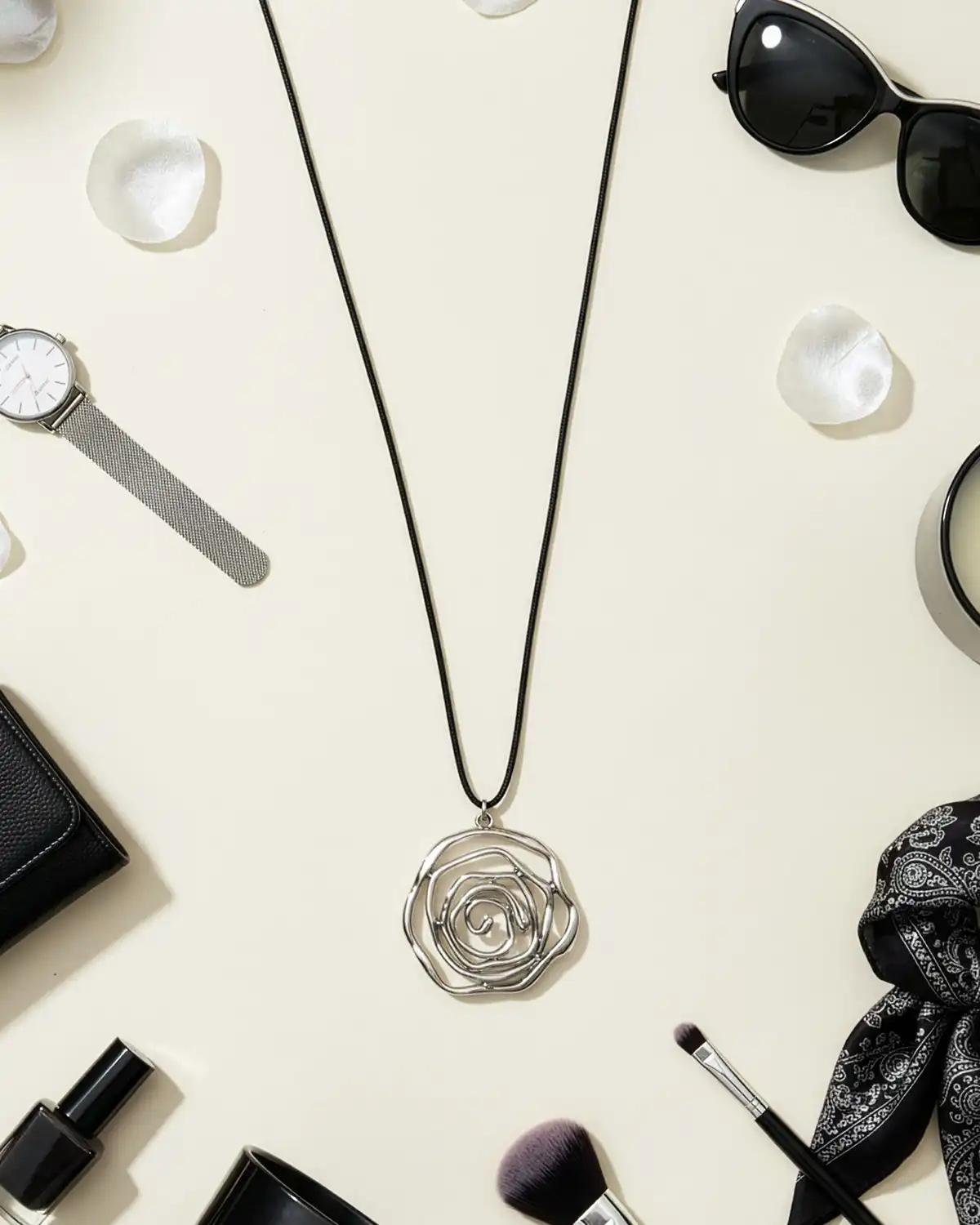 Produse noi - Colier Magdy Serene argintiu