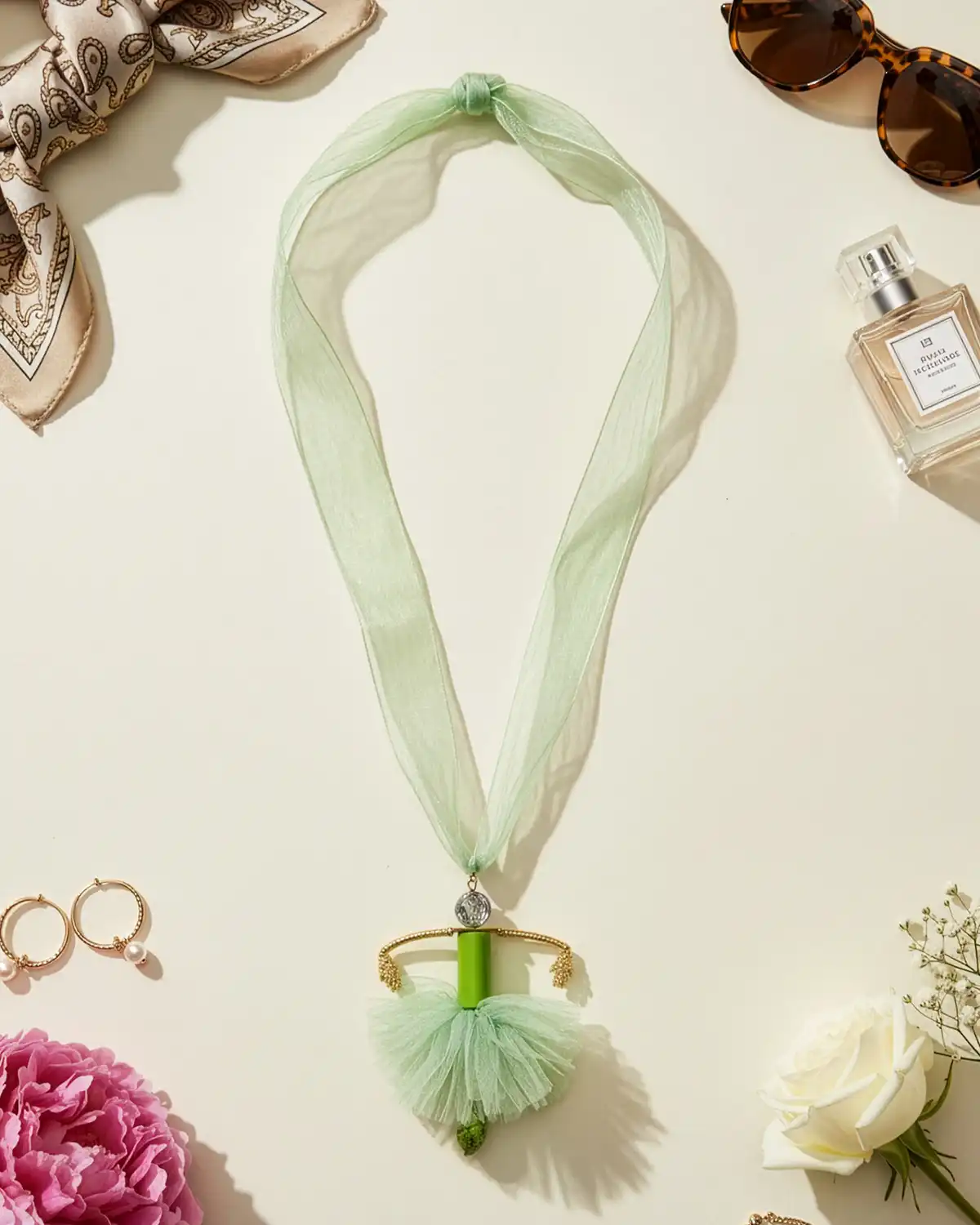 Accesorii fashion pentru femei - Colier Magdy Serenissima vernil