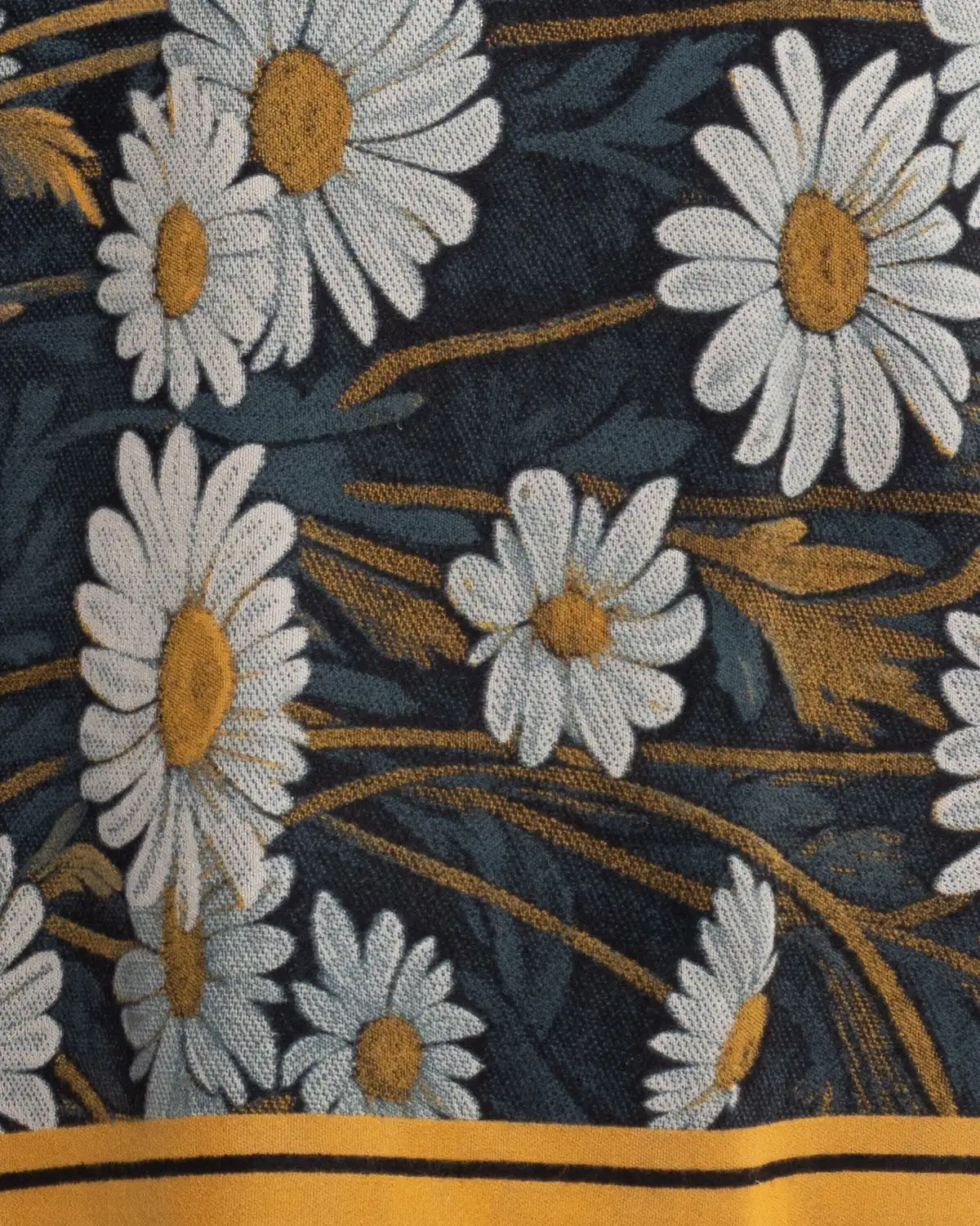 Eșarfă fluidă din lână cu imprimeu floral multicolor [3]