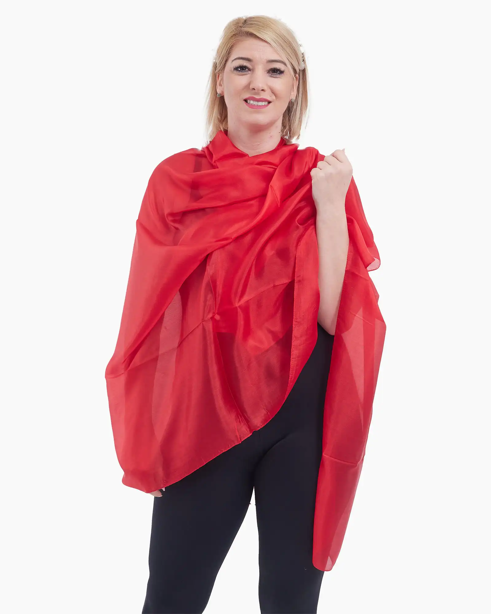 Eșarfă mătase Magdy Amara Kai roșu [1]