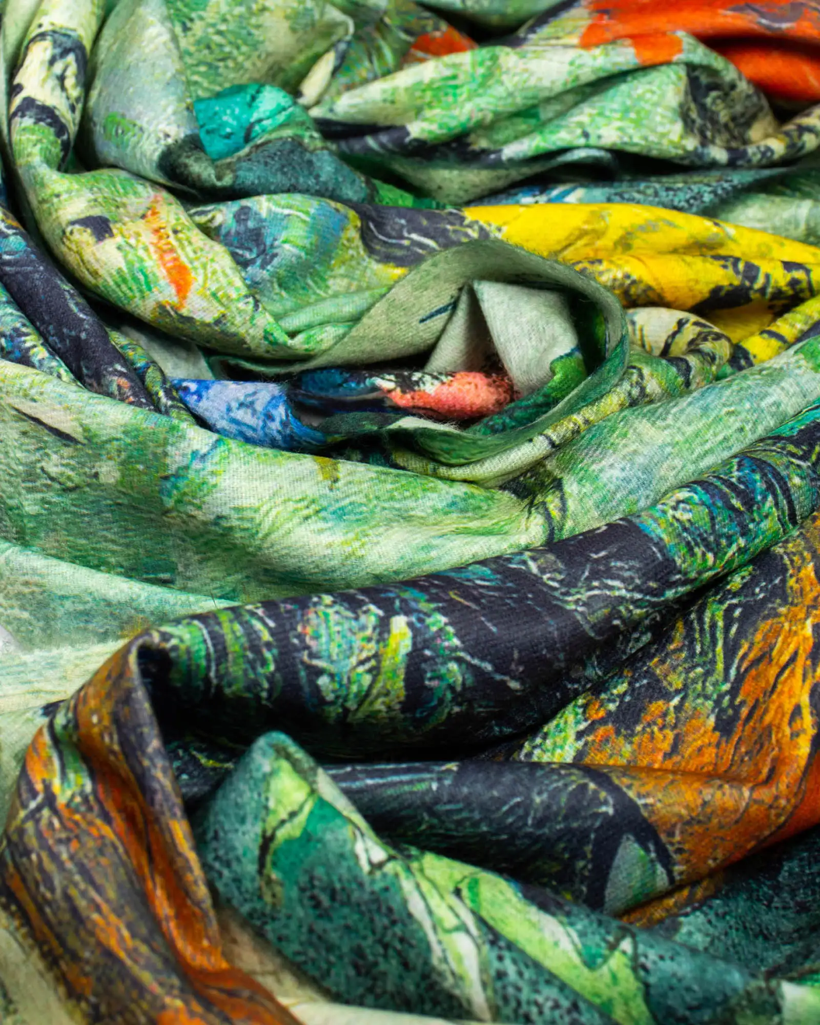 Eșarfă vâscoză Magdy Soffio d'Arte verde [1]