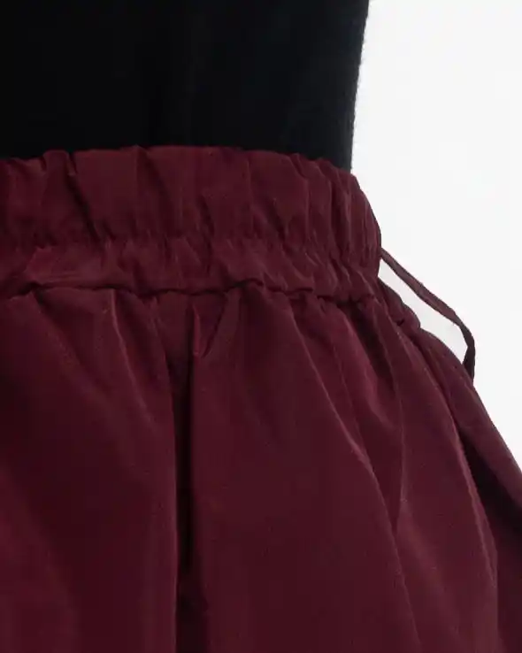 Fustă scurtă lalea grena elastică în talie [2]