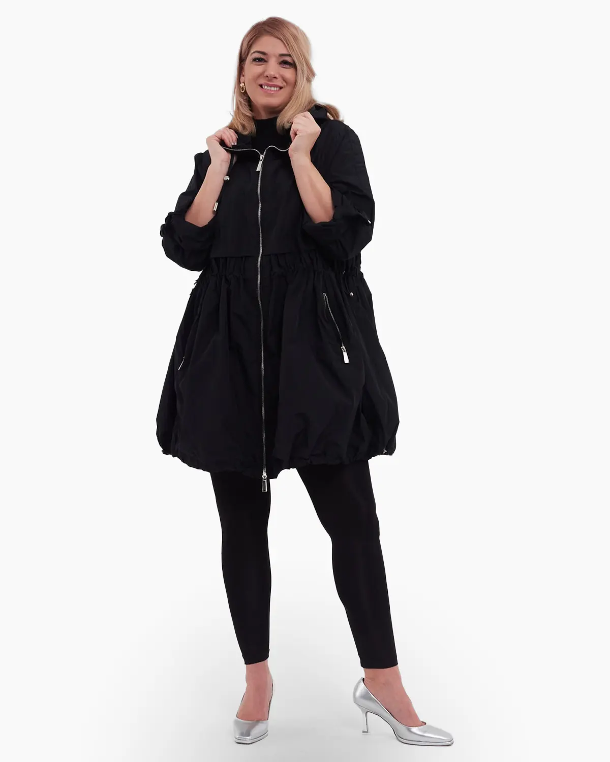 Jachete Casual - Jacheta Urban Chic cu Talie Stransa
