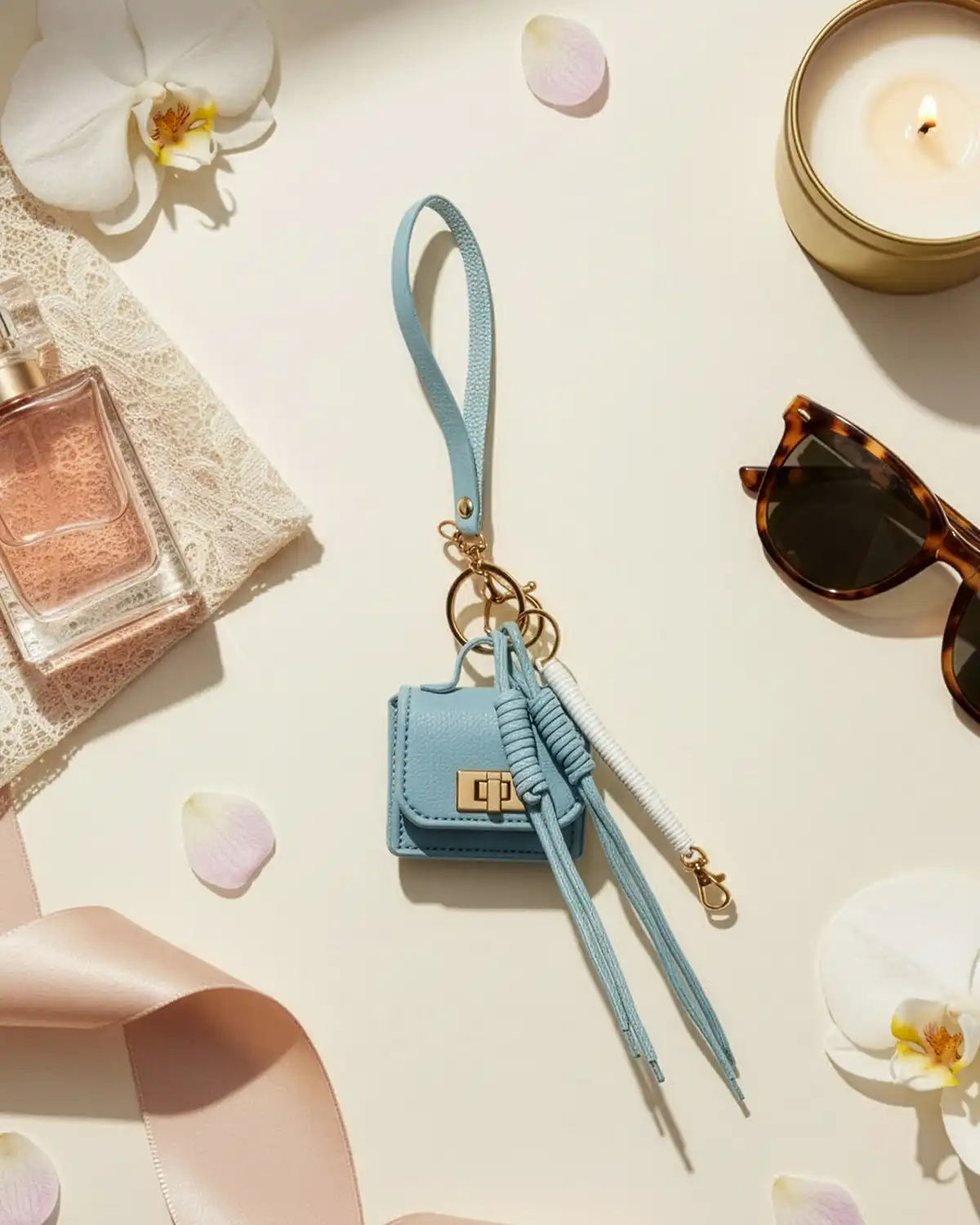 Accesorii fashion pentru femei - Pandantiv charm Magdy Kyoto Mist bleu