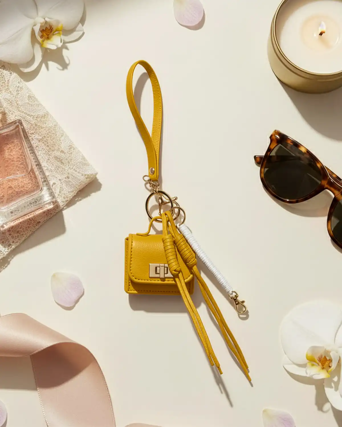 Accesorii fashion pentru femei - Pandantiv charm Magdy Kyoto Mist galben