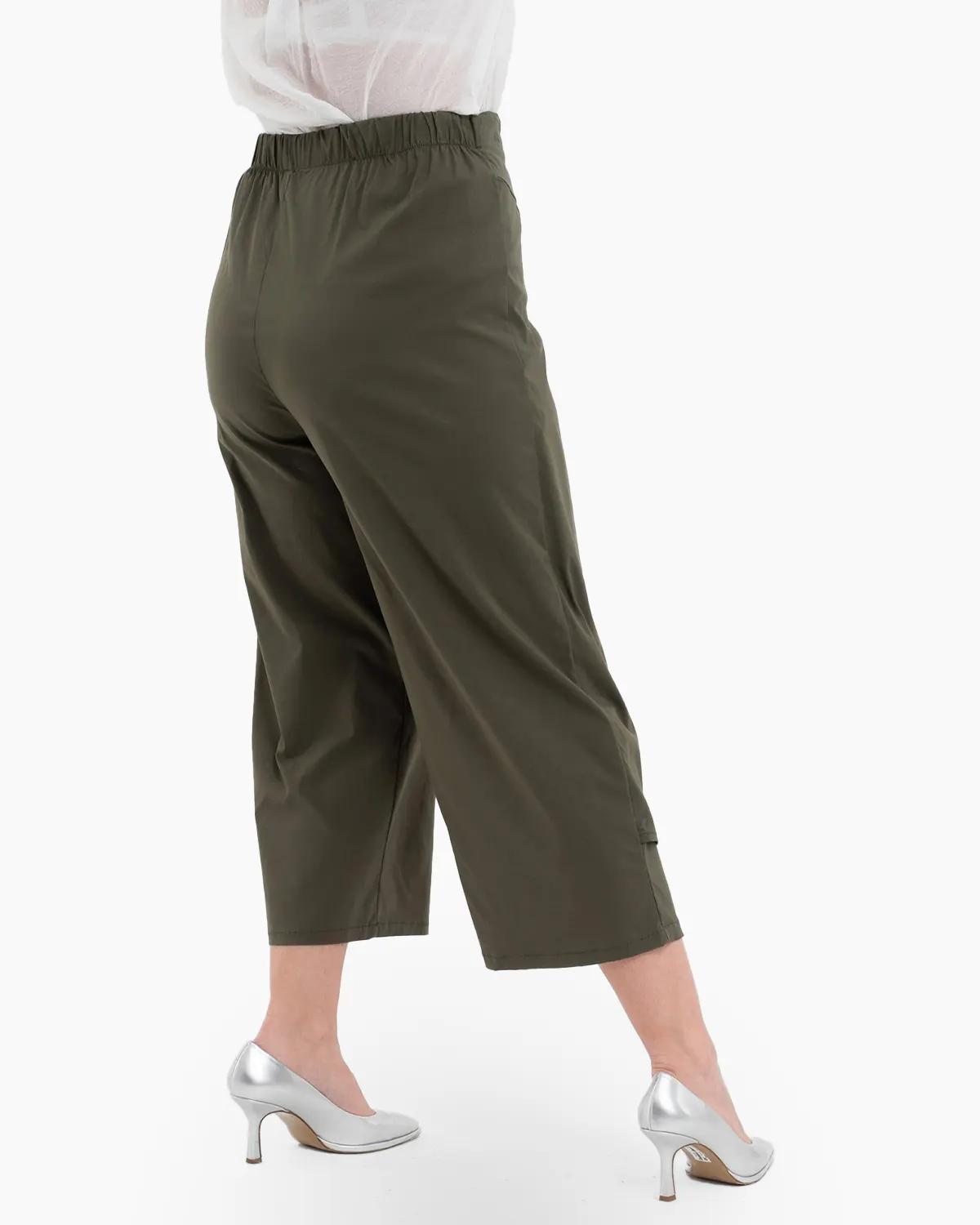 Pantaloni petrecuti kaki, cu funda eleganta [2]