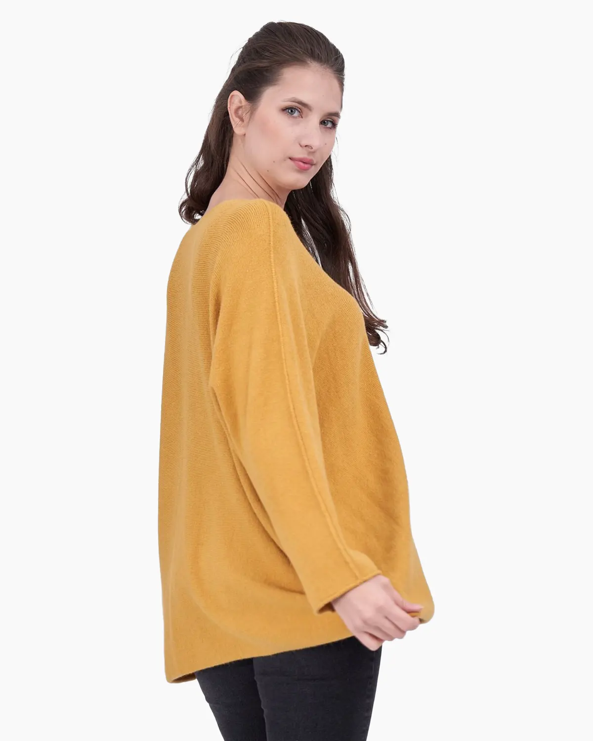 Pulover oversize mustar [2]